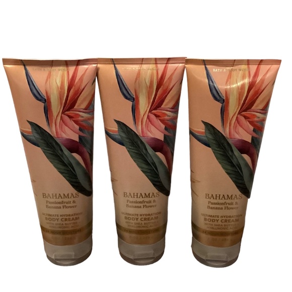 Bath & Body Works Other - 3 Bahamas Passionfruit & Banana Flower Body Cream Bath & Body Works 8 oz.